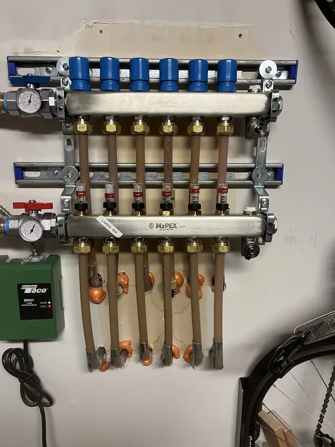 Plumber performing Gas Line Installation at a residential property in Rancho Cordova